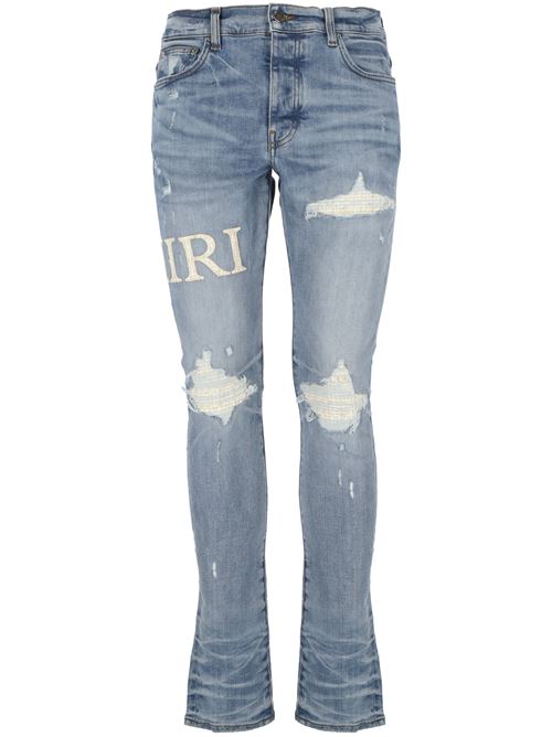 Jeans con ricamo AMIRI | AMDNSY1021PERFECT INDIGO